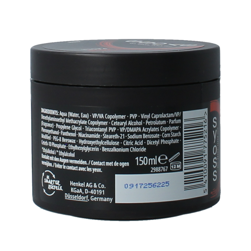 Syoss Men power hold styling paste extra sterk 150 Milliliter
