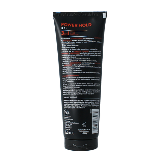 Syoss Men power hold gel extra sterk 250.00 Milliliter