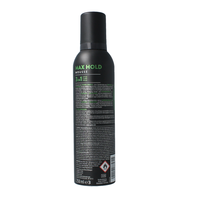 Syoss Styling mousse max hold 250 Milligram