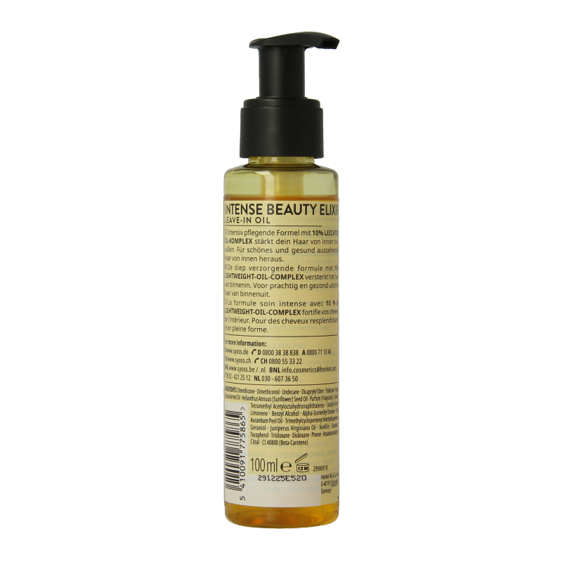Syoss Beauty elixer absolute oil 100 Milliliter