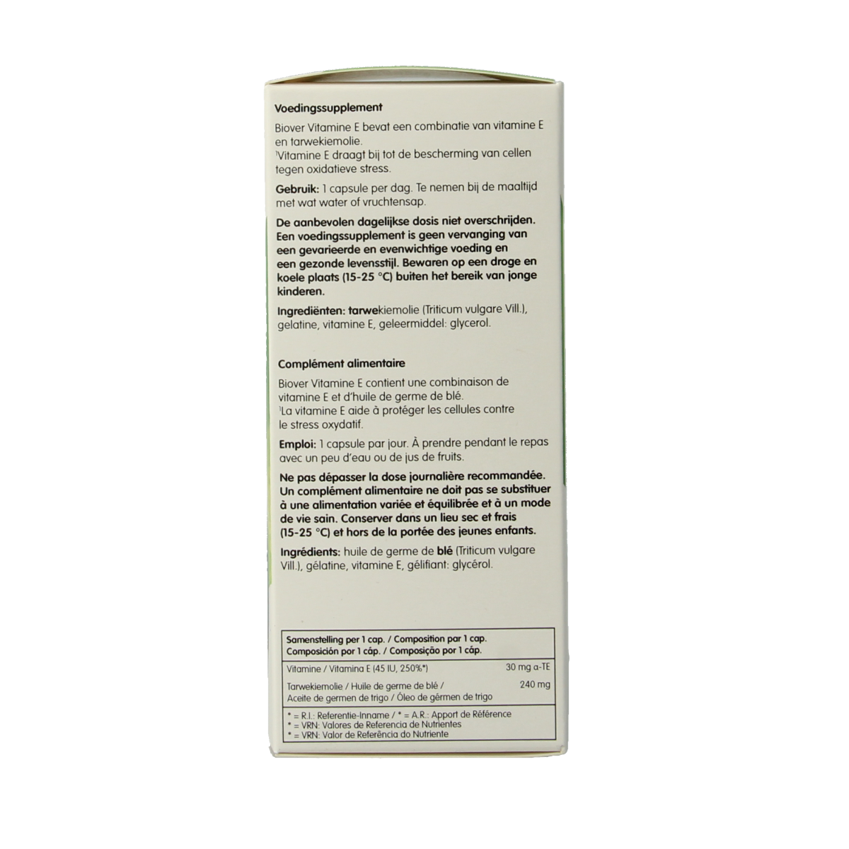 Biover Vitamine E natural 45IE 100.00 Capsules
