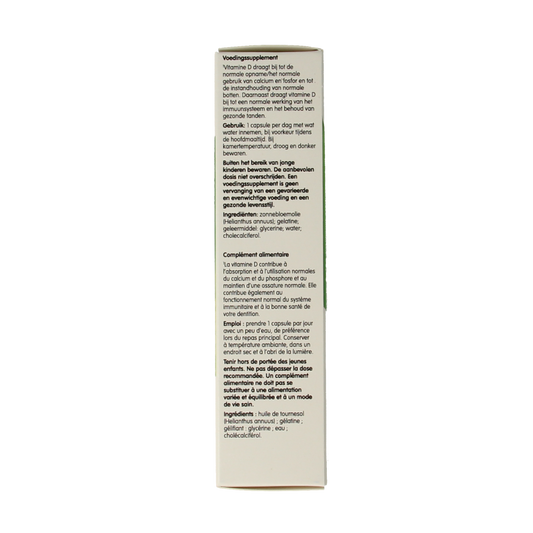 Biover Vitamine D3 30.00 Capsules