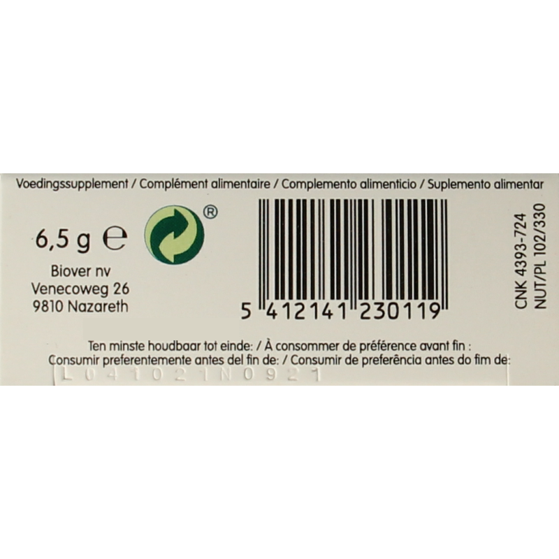 Biover Vitamine D3 30 Capsules
