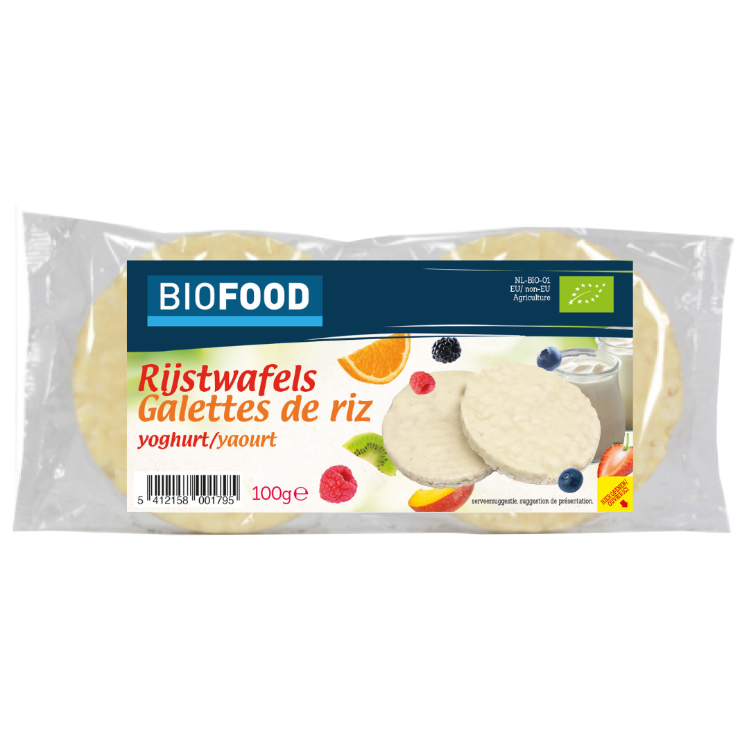 Damhert Rijstwafels yoghurt bio 100 Gram