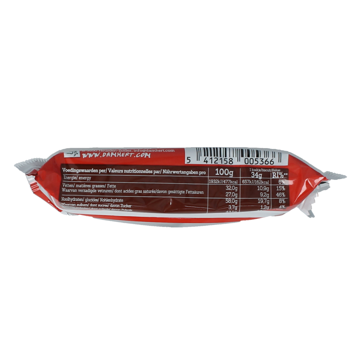 Damhert Mill choc chocolade reep 34.00 Gram