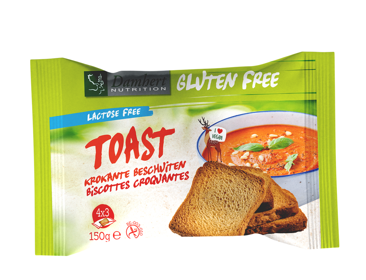 Damhert Toast glutenvrij 150 Gram