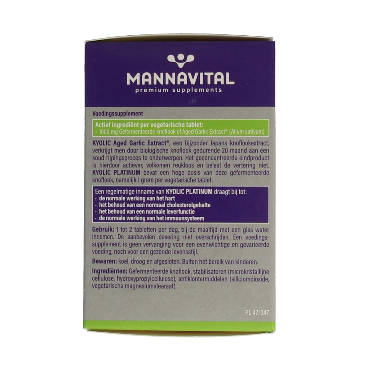 Mannavital Kyolic platinum 60.00 Tabletten