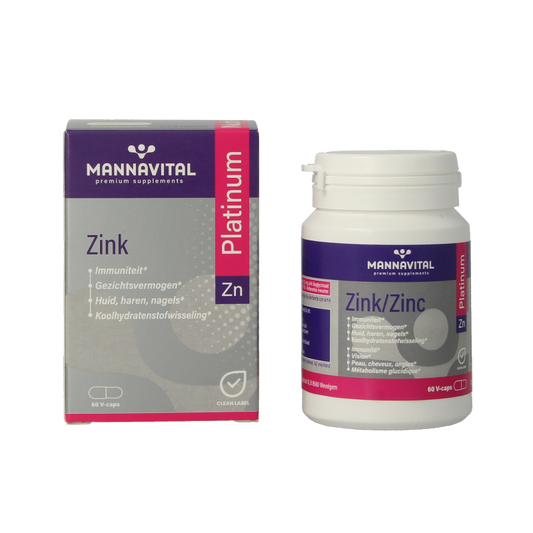 Mannavital Zink platinum 60 Vegetarische capsules