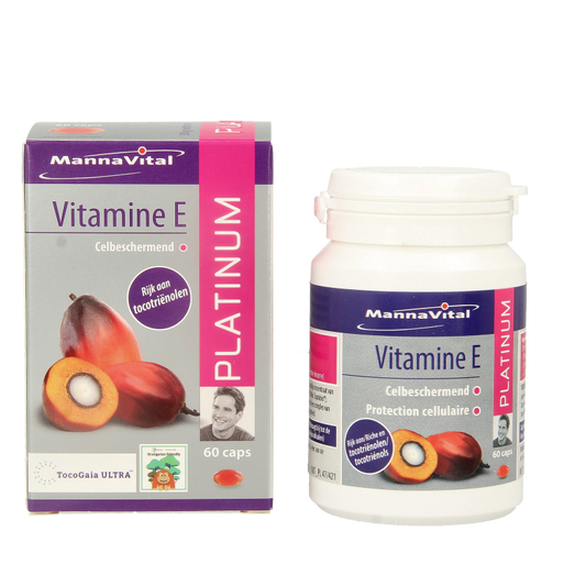Mannavital Vitamine E platinum 60 Vegetarische capsules