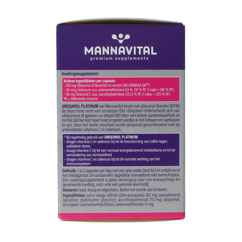Mannavital Ubiquinol platinum 60 Capsules
