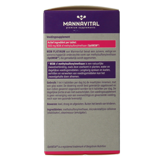 Mannavital MSM Platinum 180.00 Tabletten