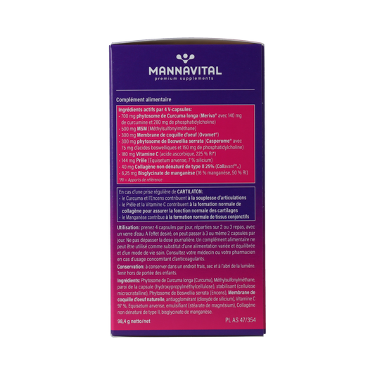 Mannavital Cartilaton 120.00 Vegetarische capsules