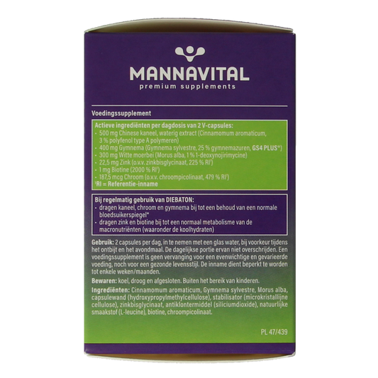 Mannavital Diebaton 60.00 Vegetarische capsules