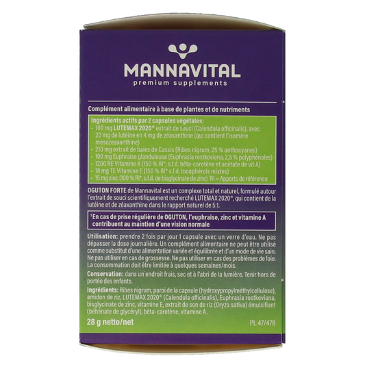 Mannavital Oguton forte 60.00 Vegetarische capsules