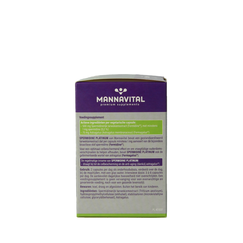 Mannavital Spermidine platinum 60 Vegetarische capsules