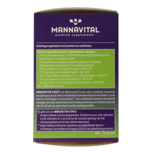 Mannavital Immunoton forte 60.00 Vegetarische capsules