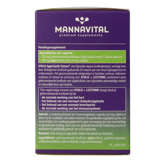 Mannavital Kyolic + lecithine 75.00 Capsules