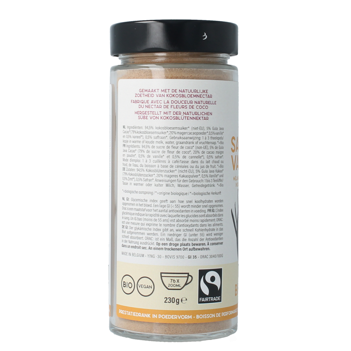 Amanprana Gula java saffraan & vanille bio 230.00 Gram