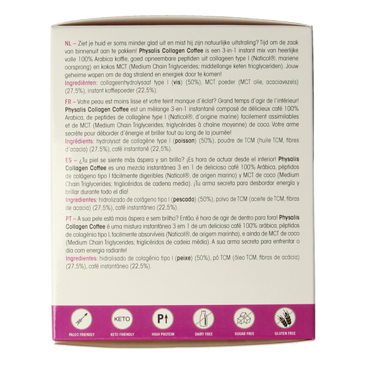 Physalis Collagen coffee fos 10 gram 12 Stuks
