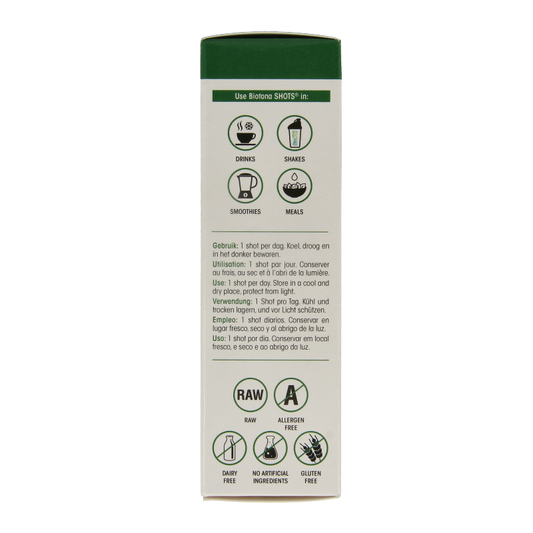 Biotona Chlorella spirulina shots 2.2 gram bio 20 Stuks