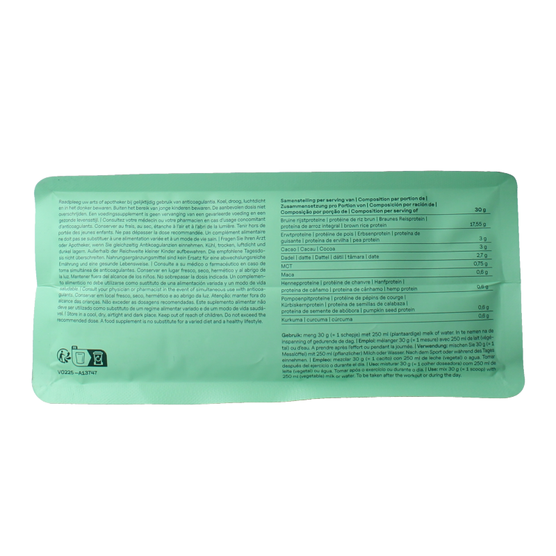 The Green Athlete Plant protein choco bio 900 Gram