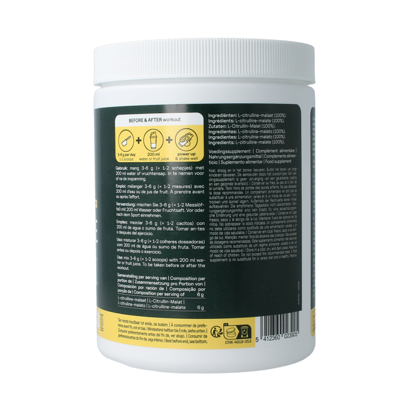 The Green Athlete L-Citrulline malate 500 Gram