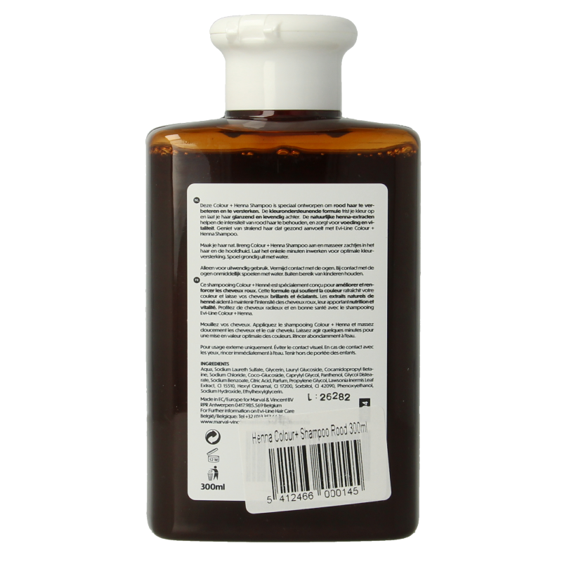 Henna Cure&Care Shampoo colour + rood 300 Milliliter