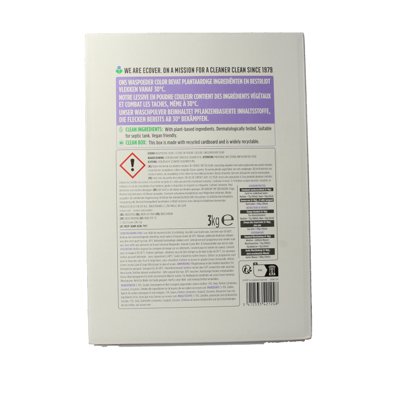 Ecover Waspoeder color 3 Kilogram