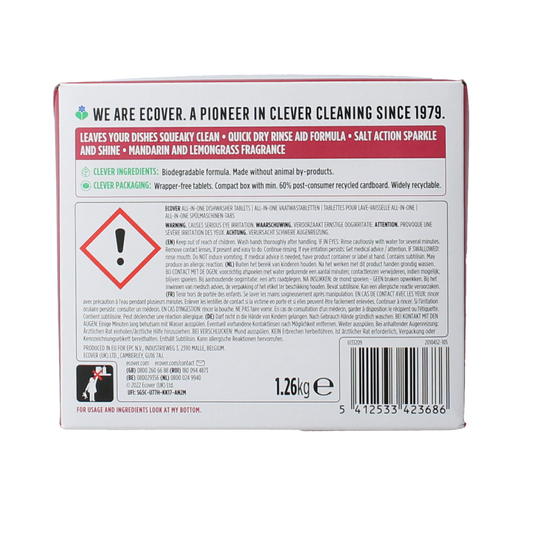 Ecover Vaatwasmachine tabletten all-in-one 72.00 Stuks
