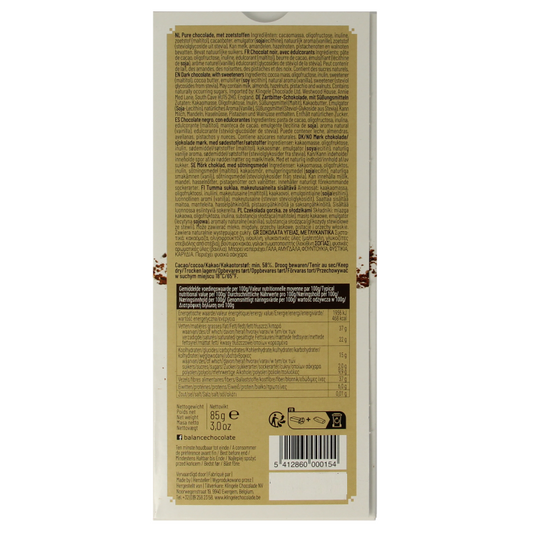 Balance Choco stevia tablet luxury puur 85 Gram