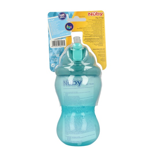 Nuby Flip it 360ml 12 maand+ aqua 1 Stuks