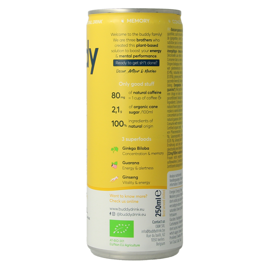 Buddy Drink ginger & lemon bio 250.00 Milliliter