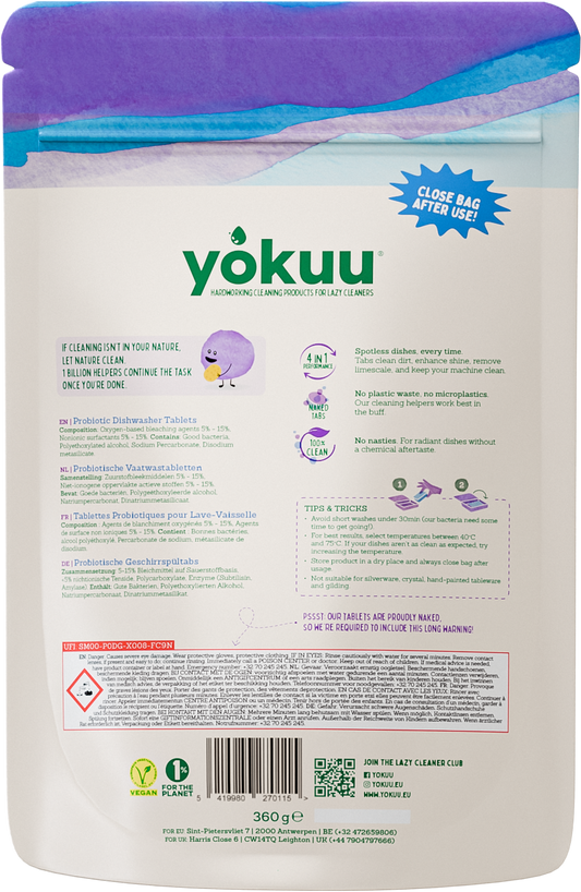 Yokuu Vaatwastabletten 30.00 Stuks