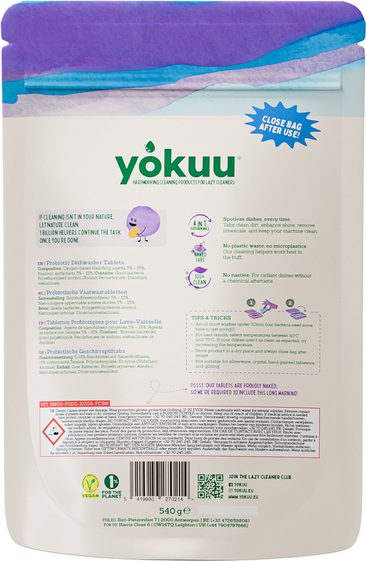 Yokuu Vaatwastabletten 45.00 Tabletten