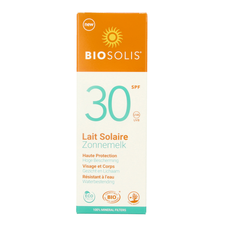 Biosolis Zonnemelk voor gezicht en lichaam SPF30 100 Milliliter