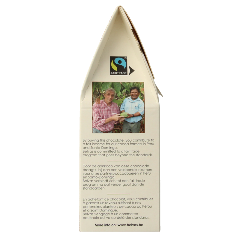 Belvas Puur met licht gezouten caramel bio 100 Gram