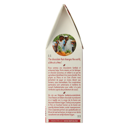 Belvas Choco hart hazelnoot praline bio 100.00 Gram
