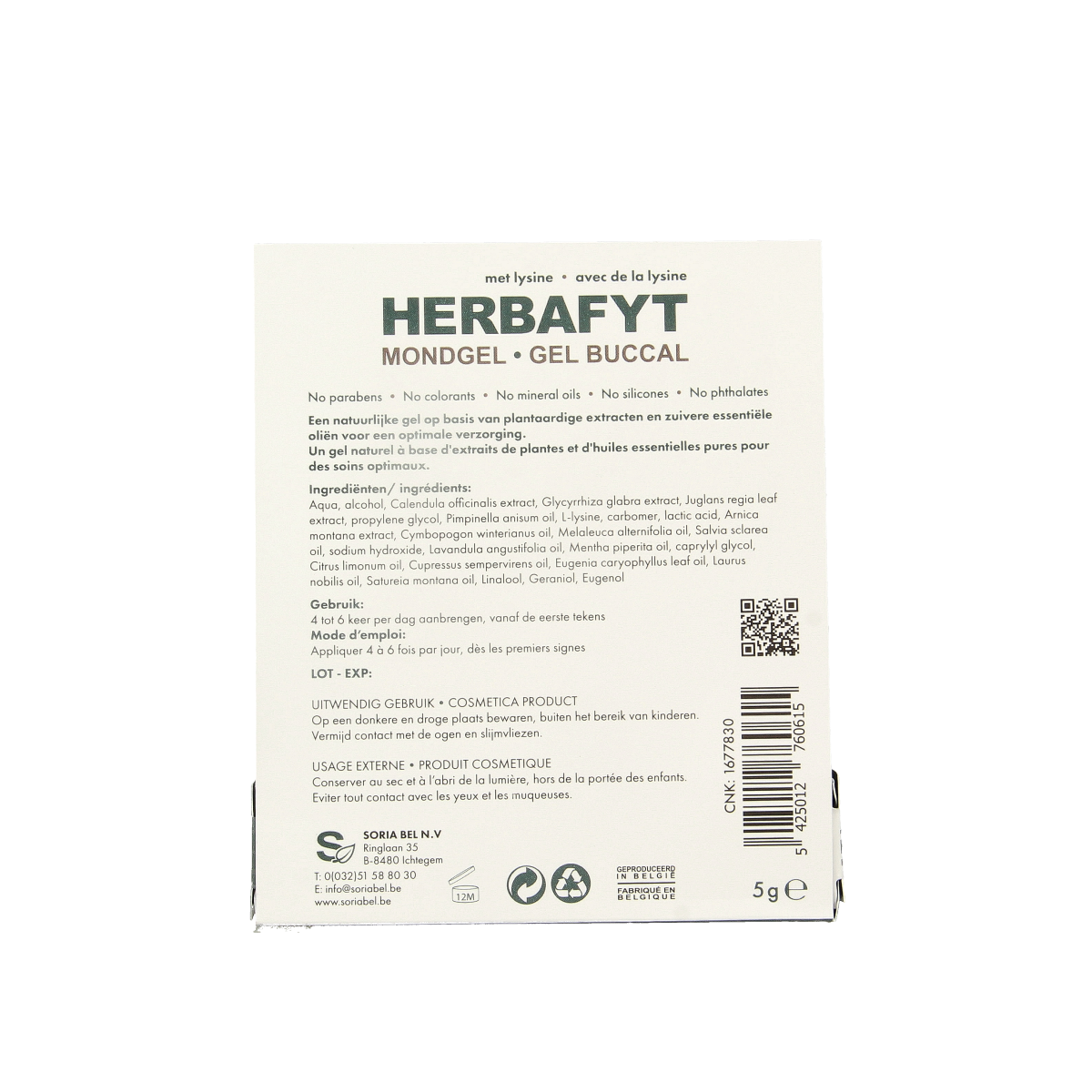 SoriaBel Herbafyt gel 5.00 Gram