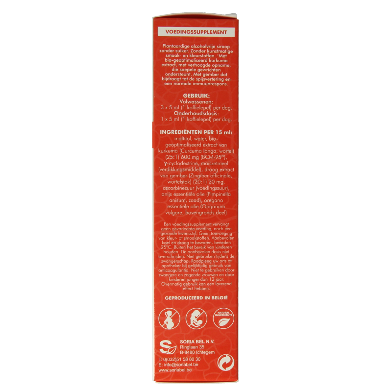 SoriaBel Curcumin siroop 200 Milliliter
