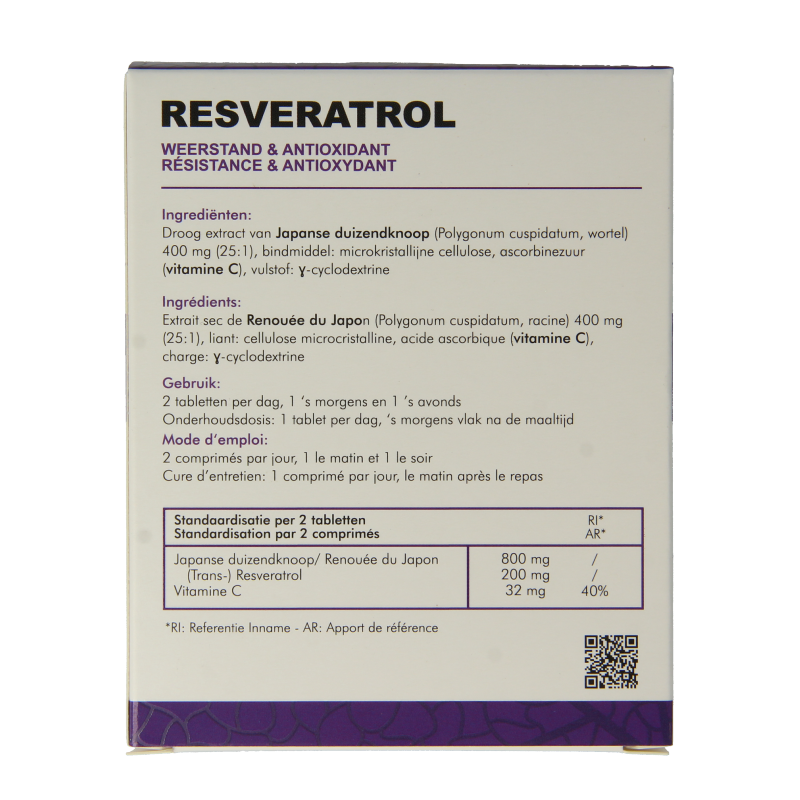 SoriaBel Resveratrol CT 100mg 60 Tabletten