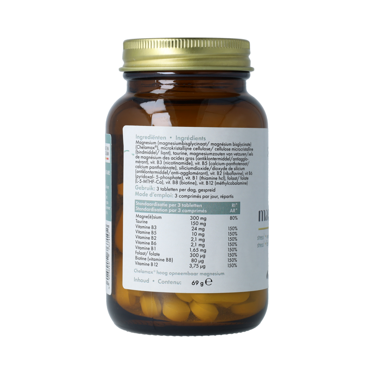 SoriaBel Magnesium plus bio-actief 60.00 Tabletten