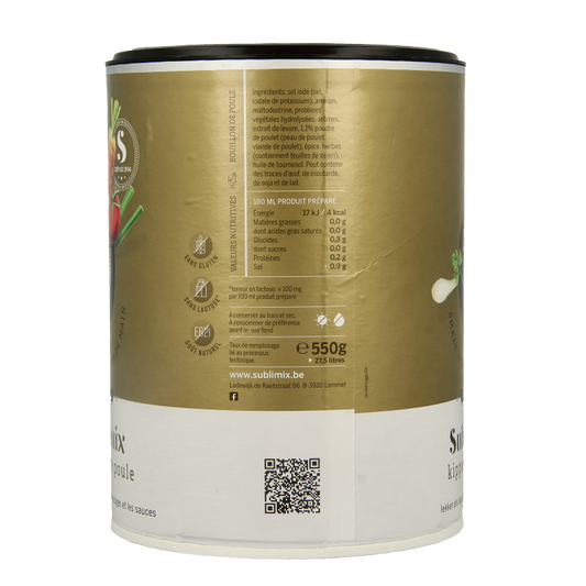 Sublimix Kippenbouillon glutenvrij 550 Gram