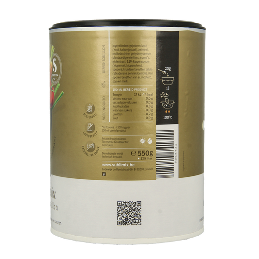 Sublimix Kippenbouillon glutenvrij 550.00 Gram