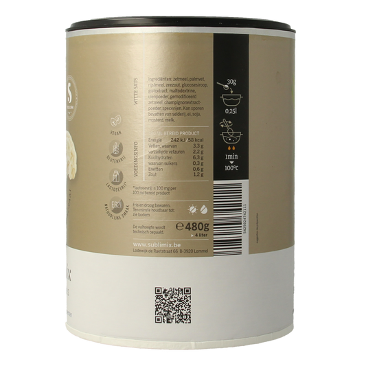 Sublimix Witte saus glutenvrij 480.00 Gram