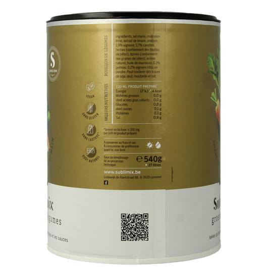 Sublimix Groentebouillon glutenvrij 540 Gram