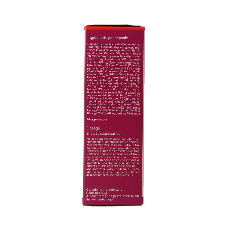 Nutrisan Metalclean 60 Vegetarische capsules