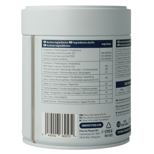 Imby Pet Food Probiotica supplement hond 90.00 Kauwtabletten