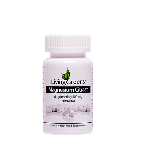 Livinggreens Magnesium citraat 400mg 60 Tabletten