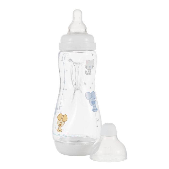 Difrax Handgreep fles 240ml Woezel & Pip 1 Stuks
