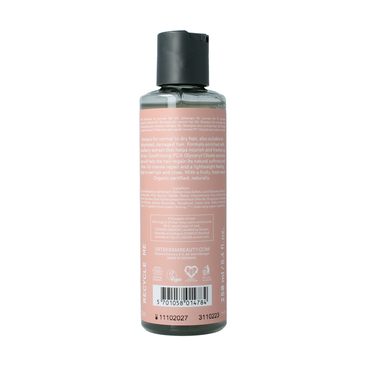 Urtekram Shampoo nordic berry powder 250.00 Milliliter
